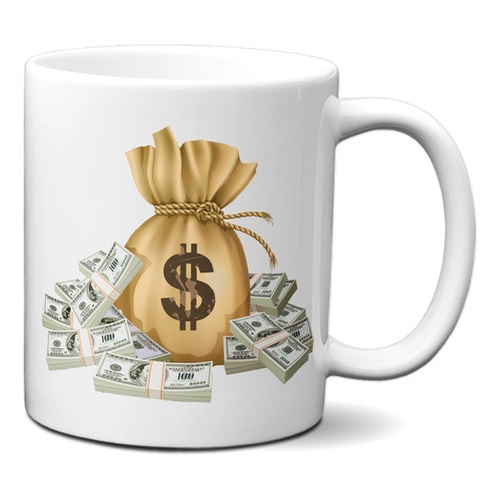 Caneca Dolar Cheio Da Grana Profissão Economia Bolsa Valores