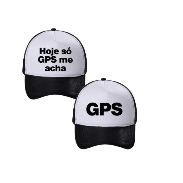 Exclusivo Kit 2 Boné Personalizado Casal Hoje Só Gps Me Acha | Shopee Brasil