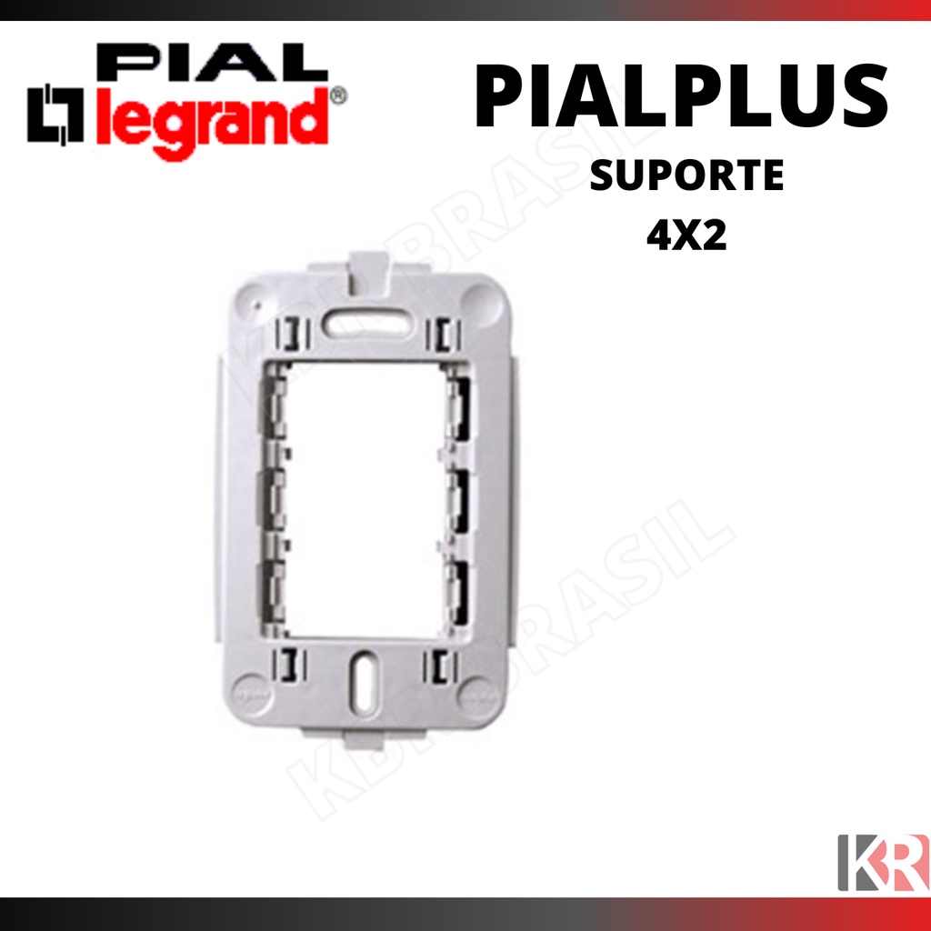 Suporte 4x2 Pial Plus para caixinha de embutir  -  Pial Legrand