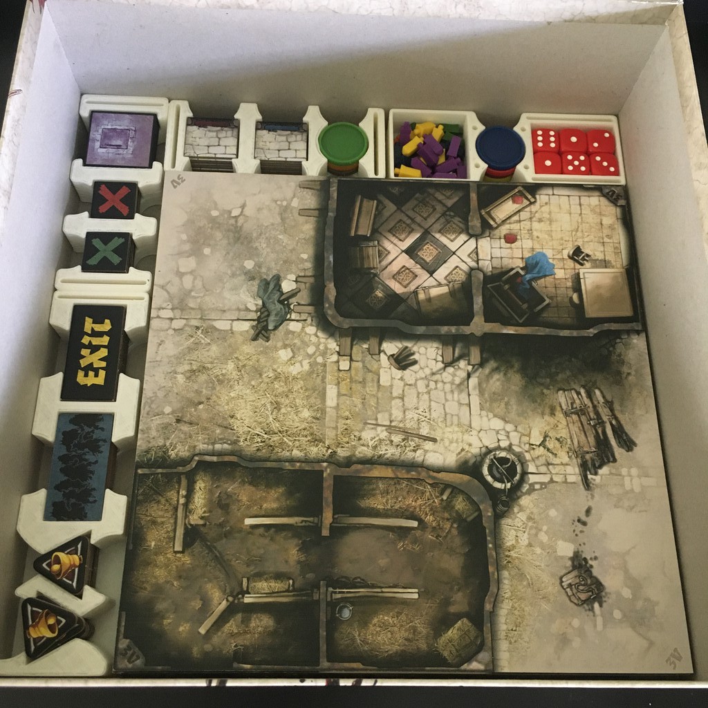 Organizador / Insert de Tokens para Zombicide Black Plague