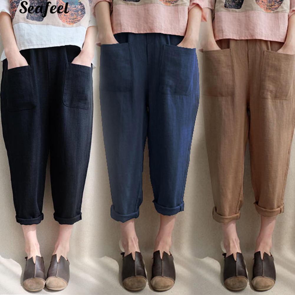 calça feminina com elástico na cintura