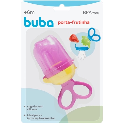 Chupeta Alimentadora Mordedor Bebê De Silicone Porta Fruta buba