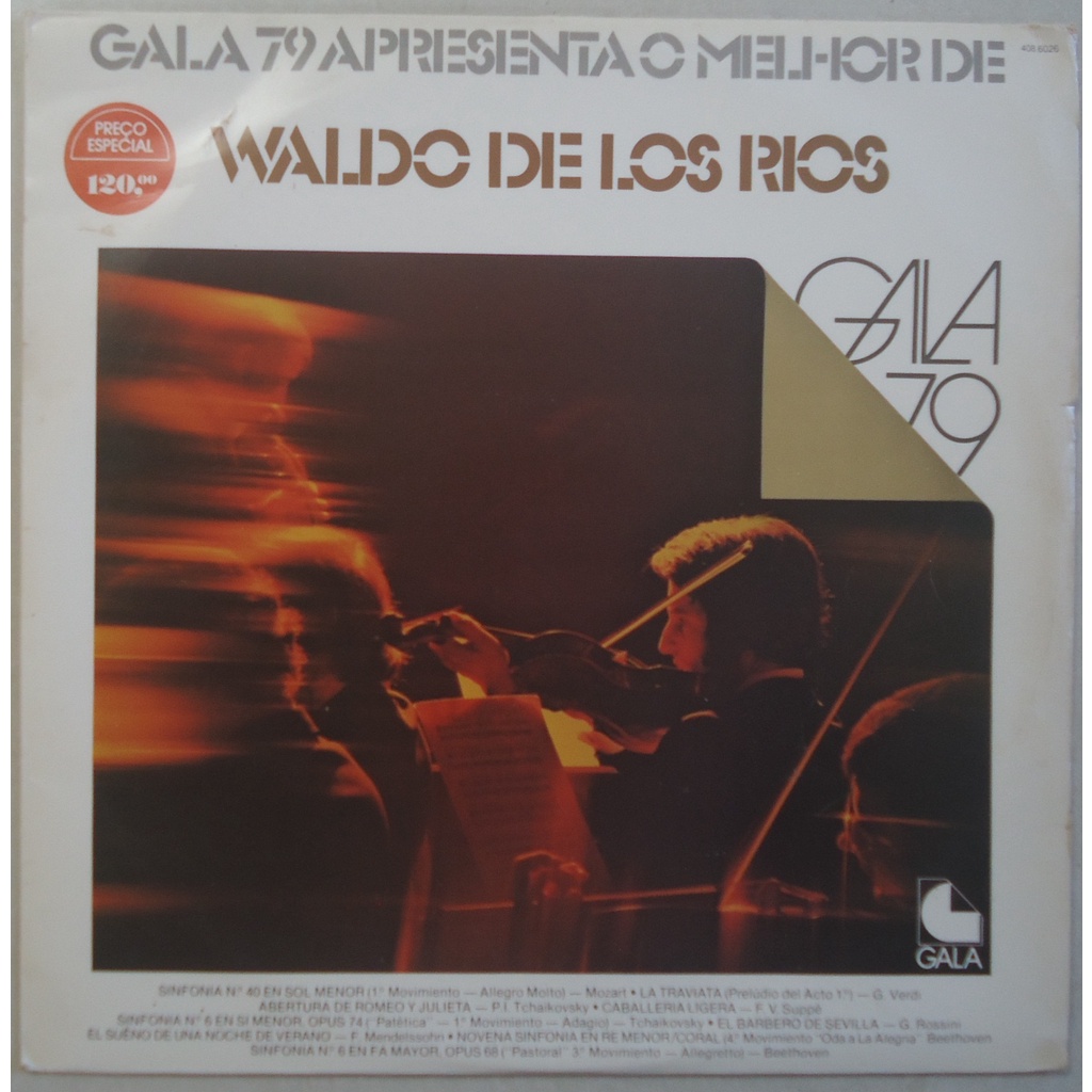 Lp Melhor De Waldo De Los Rios 1976 Gala 79, Disco de Vinil