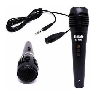 Microfone Dinâmico Profissional Com Fio Tomate Mt-1010