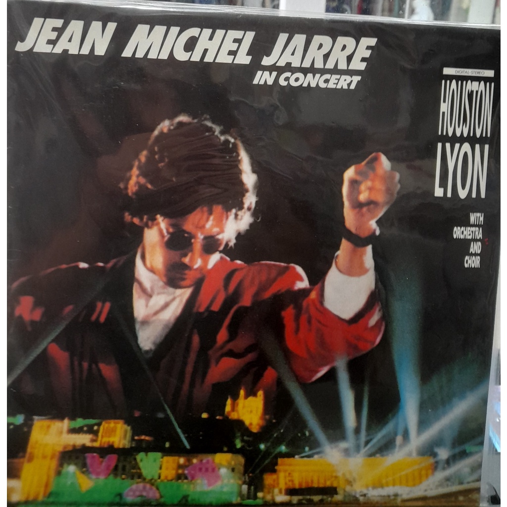 DISCO DE VINIL/LP-JEAN MICHEL JARRE-IN CONCERT-HOUSTON LYON-CONSERVADO