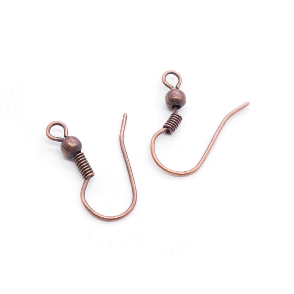 Base de Brinco Anzol Metal Cobre 18mm 100pçs 20g em Oferta na Shopee