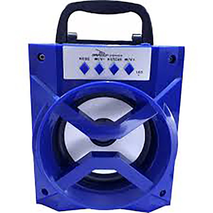 CAIXA DE SOM GRASEP D-BH1019 AZUL HIFI - CARTÃO SD