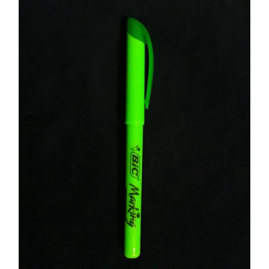 Caneta Marcadora De Texto Marking Bic Brite Liner Verde Fluorescente Shopee Brasil