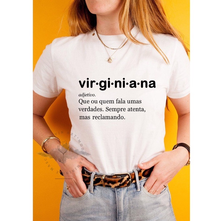 Imagem Blusa Feminina Signo Virgem Tshirt Virginiana Tumblr Camiseta Feminina