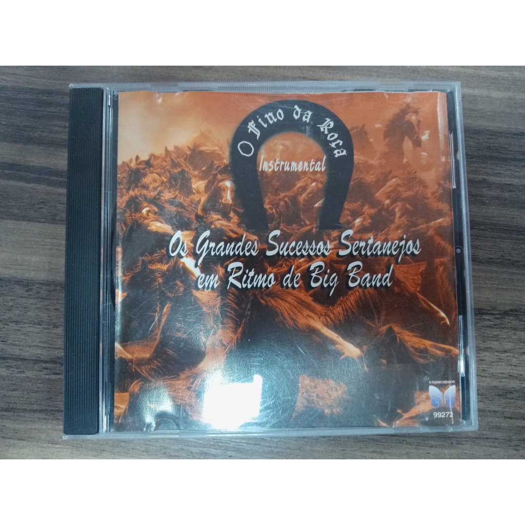 CD Os Grandes Sucessos Sertanejos em Ritmo de Big Band O Fino da Rosa Instrumental