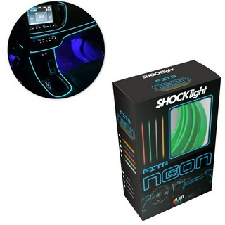 Fita Led Luz Interna Neon Painel Carro 3m Metros Tunning Verde