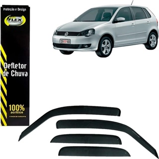 Calha De Chuva / Defletor 4pts  Polo Hatch 2002 Ate 2016 30016a em Oferta na Shopee