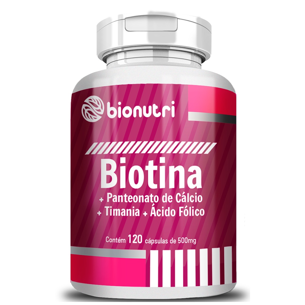 Biotina 120 Cápsulas 500Mg Bionutri