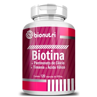 Biotina 120 Cápsulas 500Mg Bionutri em Oferta na Shopee