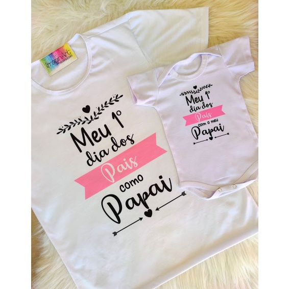 Kit Blusas dia dos Pais, camisas dia dos pais, tal pai, tal filho(a), meu primeiro dia dos pais