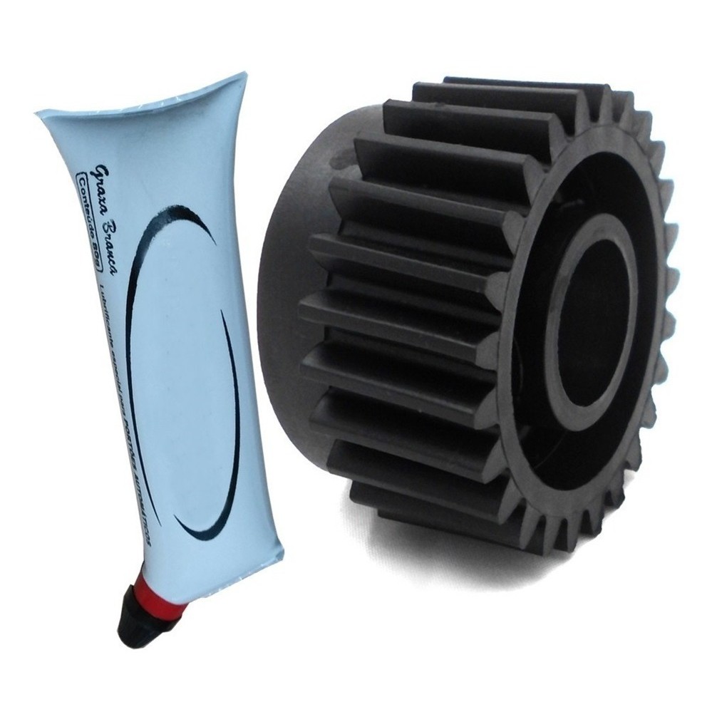 Coroa De Nylon Para Motor Deslizante Gatter 3000 Com Graxa Branca