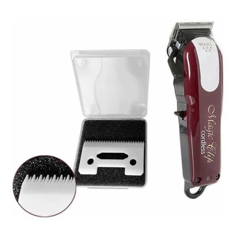 Lamina de cerâmica serrilhada para maquina da Wahl, Kemei, Magic clip, Detailer Profissional para maquinas de corte e Ac