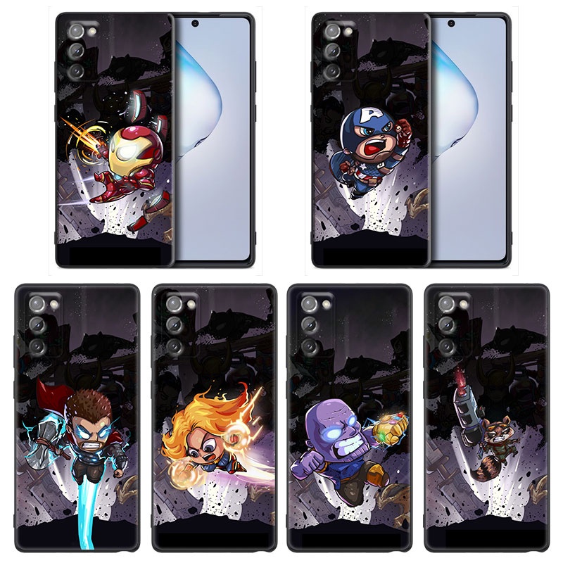 Thanos Homem De Ferro Marvel Vingadores Anime Bd Capa De Celular Para Samsung Galaxy A91 A73 A72 A71 A53 A52 A7 M62 M22 M30s M31s M33 M52 F23 F41 F42 5G