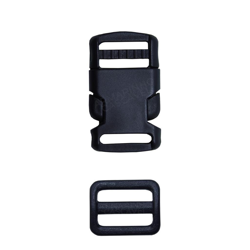 Fecho Engate Rapido E Regulador 20 Mm Plastico 100 Un Cada