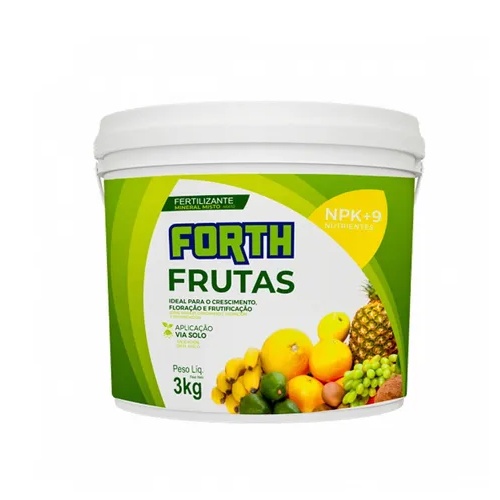 Adubo Fertilizante Forth Frutas 3kg - Floração e Frutificação em Oferta na Shopee