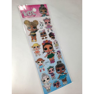 kit com 10 Cartelas de adesivo Boneca Lol sticker - adesivos - figurinha