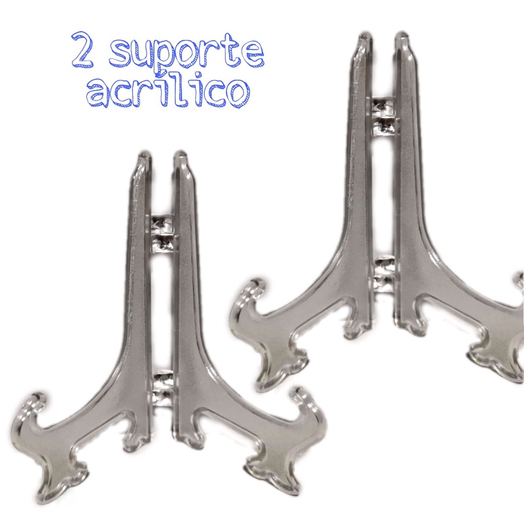 2 Suporte Acrílico para prato tamanho P/M/G em Oferta na Shopee