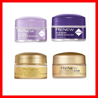 AVON MINI RENEW PLATINUM NOITE CREME ANTI-IDADE FPS25-15G