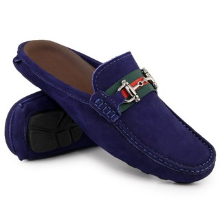 Mule masculino mocassim em couro, casual ,leve e confortável
