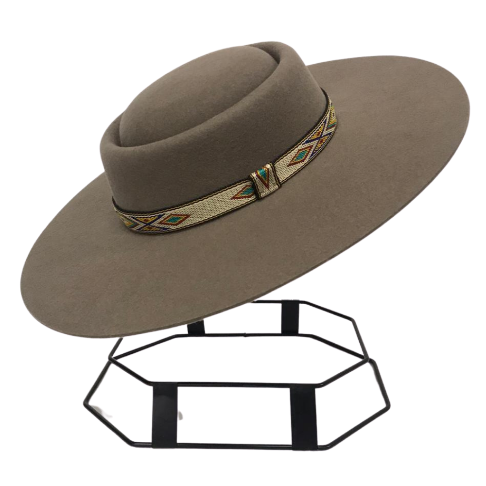 chapeu gaucho pralana regional campeiro v castor aba 10 5 bandinha tecido bordado 100 la shopee brasil