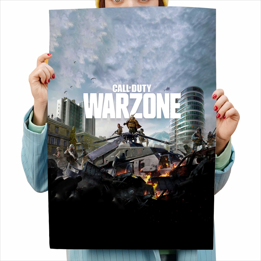 Call of Duty Warzone Poster Adesivo A3 (29,7x42cm) - COD Modern Warfare 2019 Verdansk