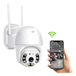 Câmera Segurança Residencial Comercio Bar Loja Ip Speed Dome Zoom 4x Mais Ptz Wifi Prova De Água Boa
