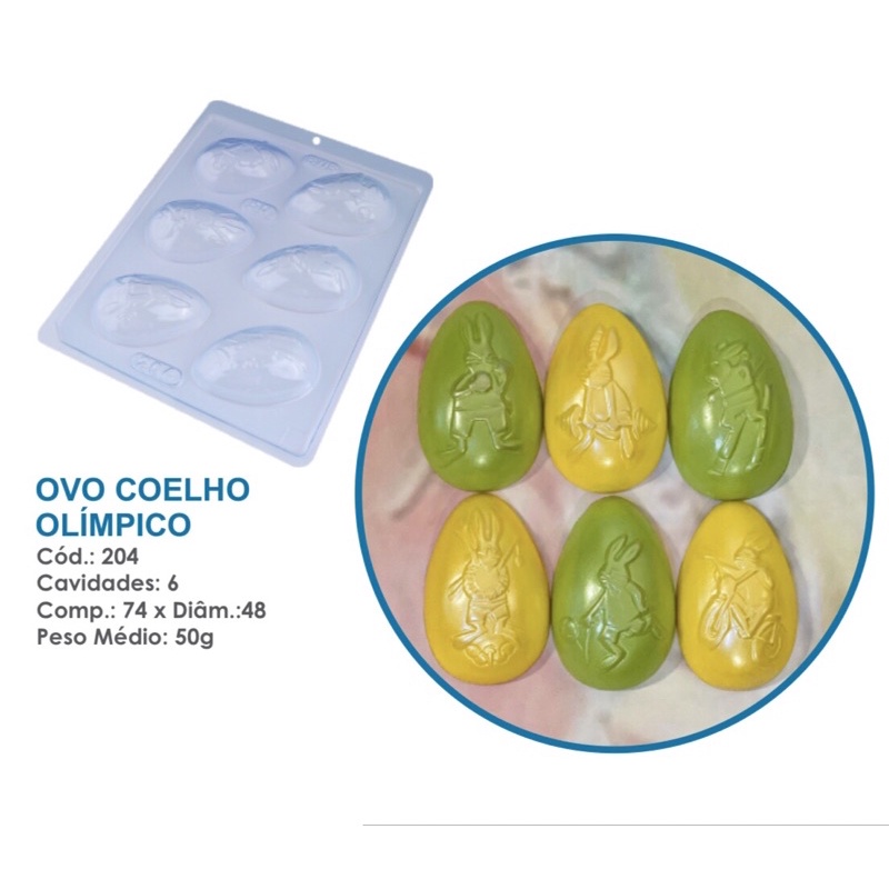 1~10 Forma Simples Ovo Coelho Olimpico 204  (L3) em Acetato BWB Para Bombom e Doces de Chocolate. em Oferta na Shopee
