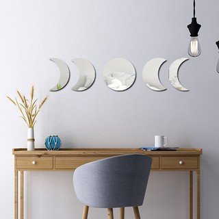Espelho Decorativo Fases Da Lua Em Acrílico Sala Quarto em Oferta na Shopee