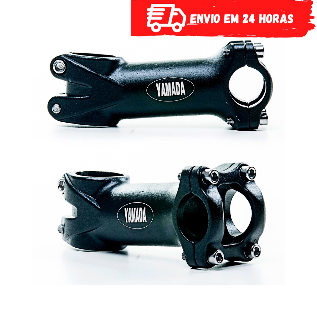 Mesa Avanço Suporte De Guidão Yamada 25.4mm 70mm/80mm/90mm/100mm 7° Preta Preto Alumínio Ahead Set Over