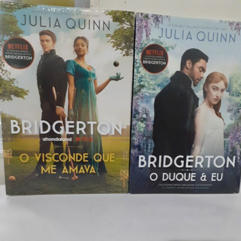 kit de livros O Visconde que me amava+O Duque e eu novos da série Bridgestons