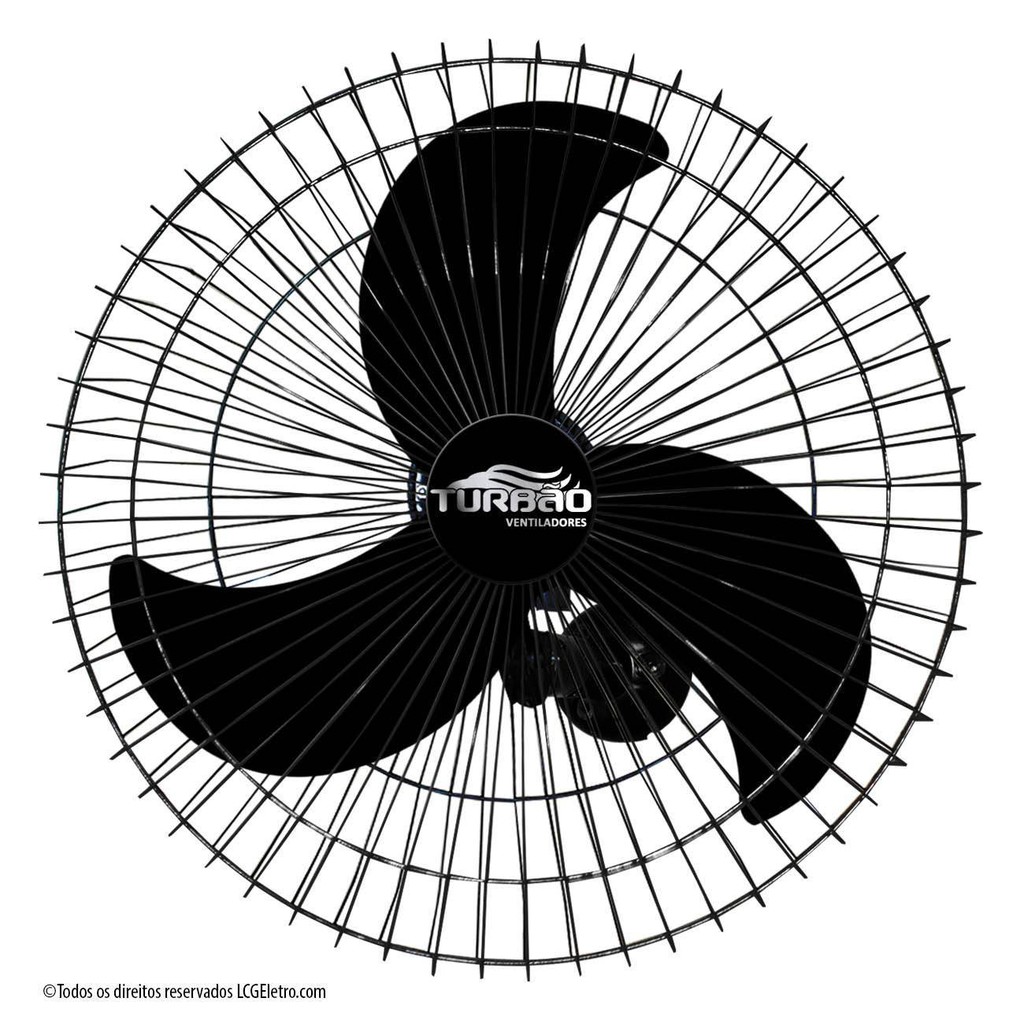 Ventilador Oscilante de Parede 60cm Bivolt 200W – Rolamentos Blindados e Protetor Térmico