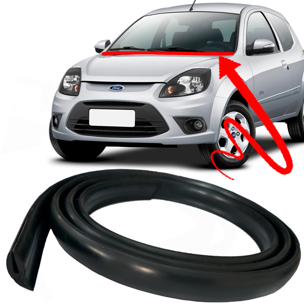 Borracha Friso Acabamento Churrasqueira Parabrisa Ford Ka