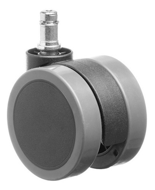 Kit 5 Rodizios Roda 65mm Nylon/pu Cadeira Escr. Interlink