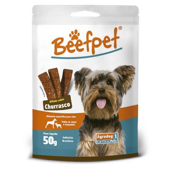 Bifinho Beefpet Agrodog Churrasco 50g - Pets