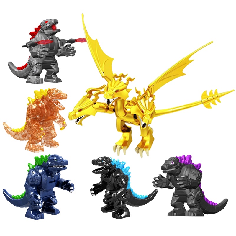 Godzilla Brinquedo Mini Bonecos Grande King Ghidorah