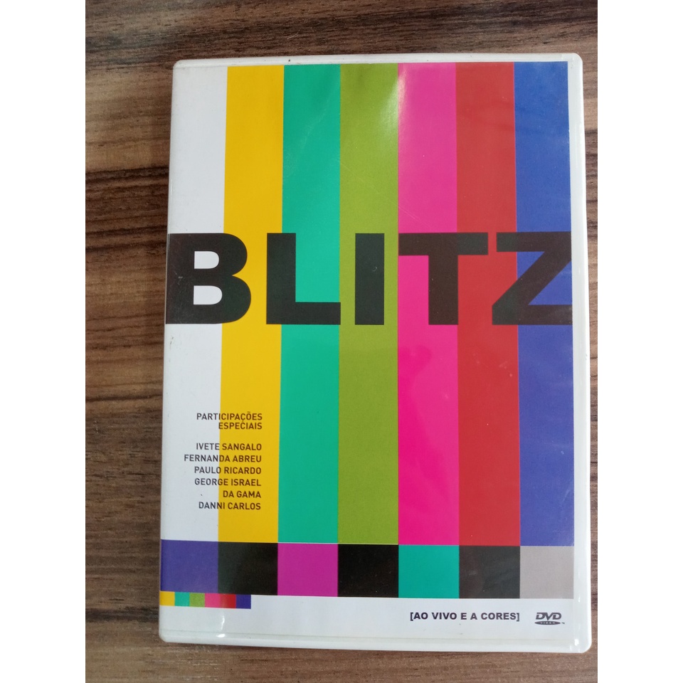DVD Blitz Ao Vivo e A Cores com participação de Ivete Sangalo, Da Gama, Paulo Ricardo e outros