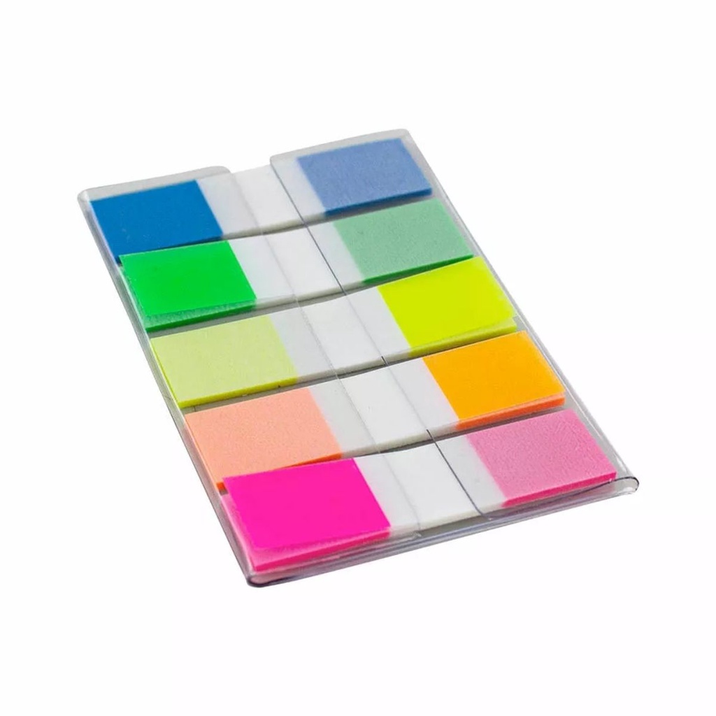 Marcador De Página Flag Pop-Up 5 Cores Neon 100fls EI023