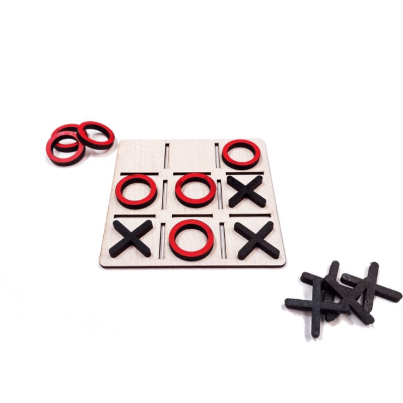 KIT com 50 UNIDADES JOGO / Jogo Da Velha 10x10 PINTADO MVM DECOR