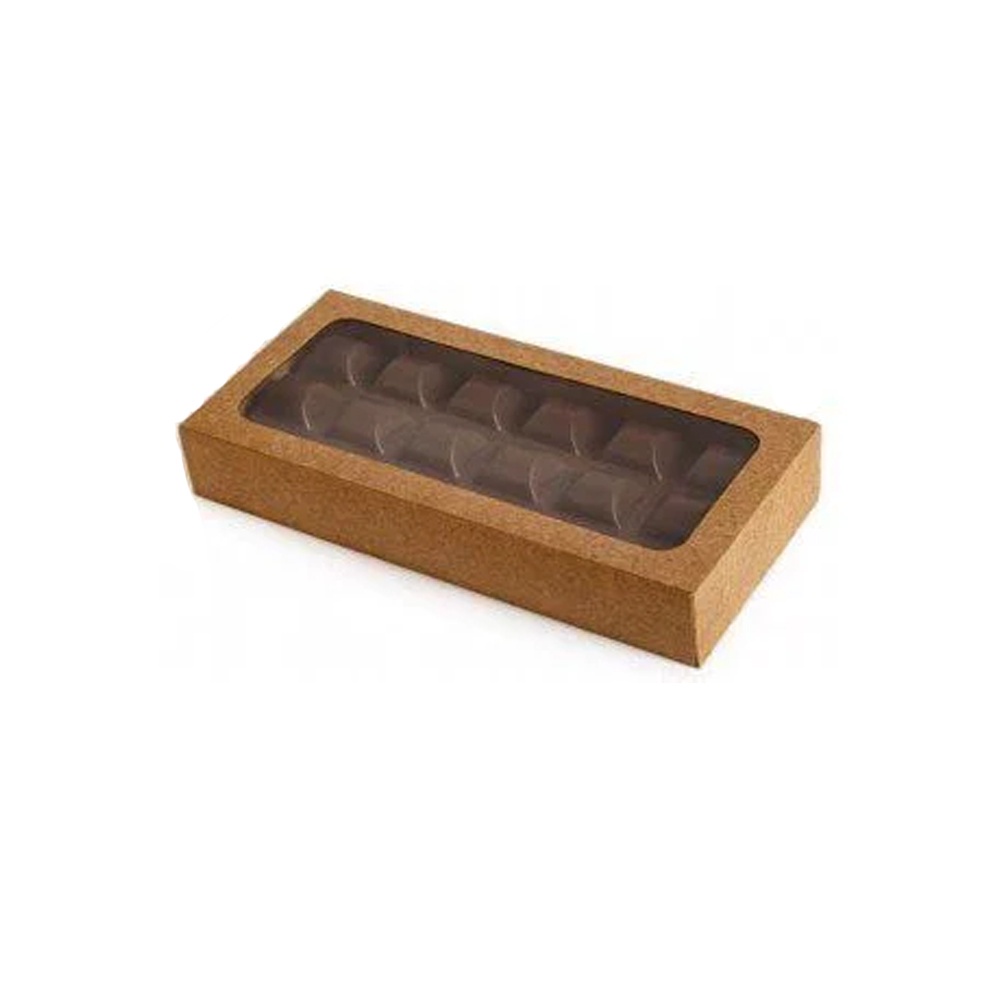 Caixa Envelope Tablete - Kraft - 18 Gomos -10 unid - Crystal