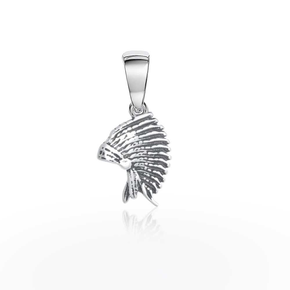 Pingente Cocar Pequeno Prata 925 Joia De Qualidade Elegante Confortavel Estilo Único Acessório Elegante Design Exclusivo Deslumbrante Moderno Delicado Versátil Durável Garantia de qualidade