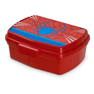 Lancheira Plastica Infantil C/ Divisoria Teia Aranha