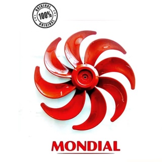 Hélice Para Ventilador Mondial Polishop 8 pas 50cm Vermelha -Original