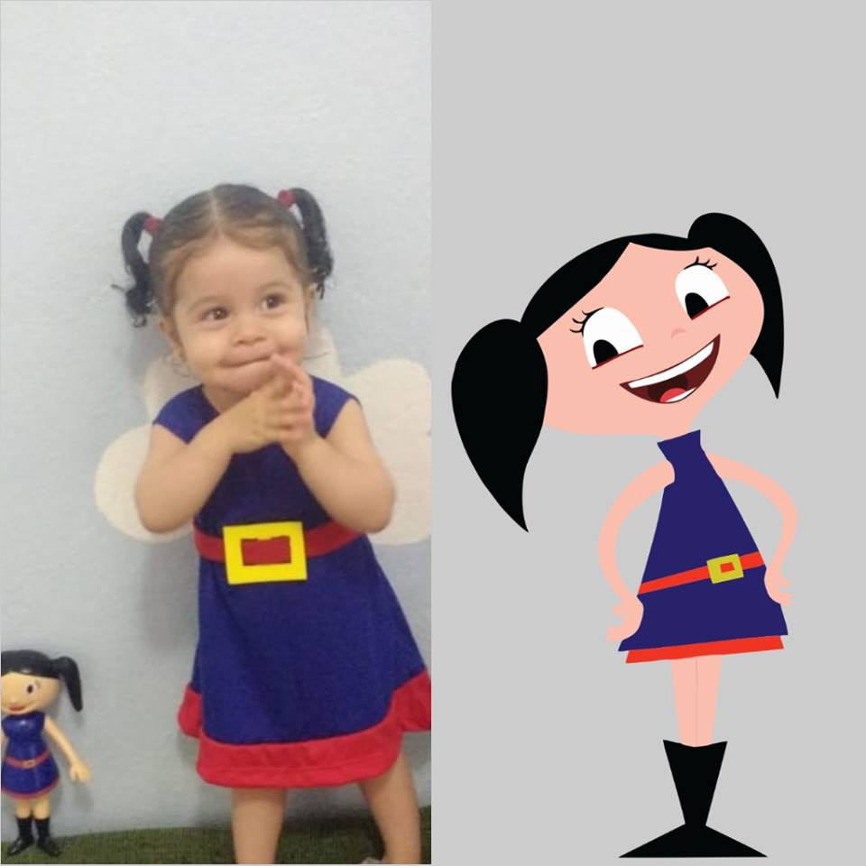 Vestido / Roupa / Fantasia show da Luna! 1 a 6 anos. Medidas na descrição