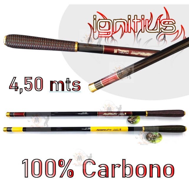 Vara Pesca Telesc Carbono Mts Ignitius Xingu Shopee Brasil