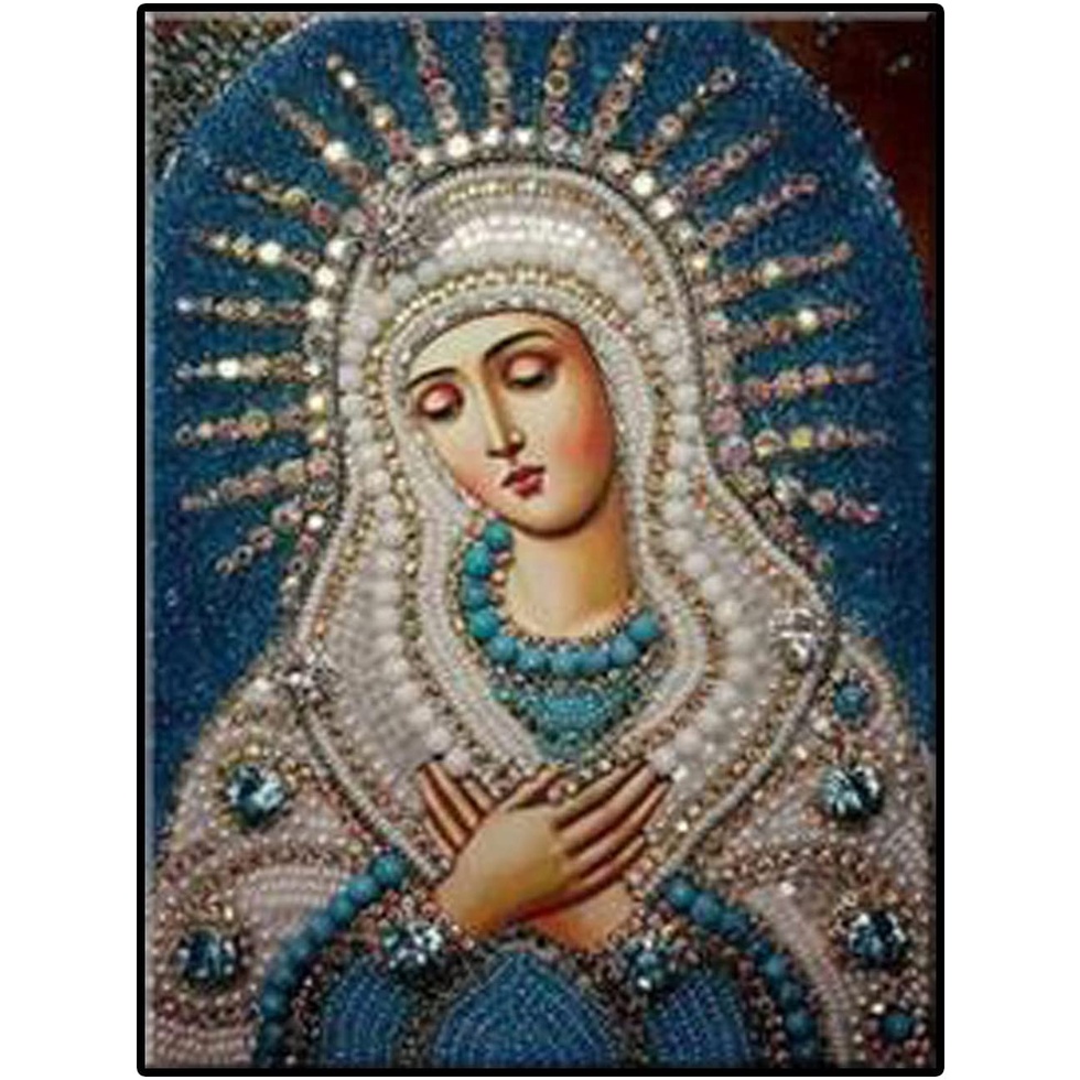 YSCOLOR Diamond Painting 3D Nuovo DIY 5D Diamante Pieno Ricamo Religioni Icone La Santa Trinità Diamante Pittura A Punto Croce Immagine Mosaico Adesivo da Parete 30X30Cm